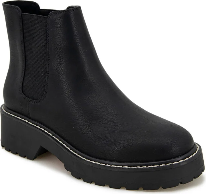 Glo 2 Womens Leather Round Toe Chelsea Boots