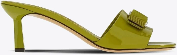 Glo 55 Vara Bow Patent Leather Mules