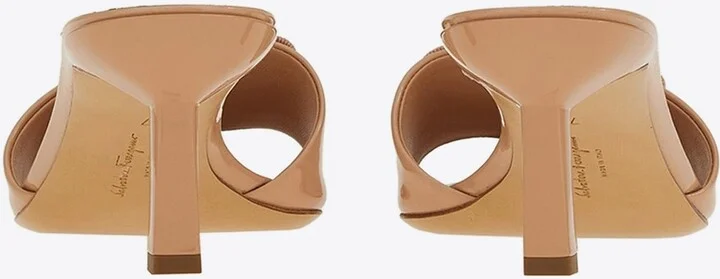 Glo 55 Vara Bow Slides in Patent Leather - Image 2