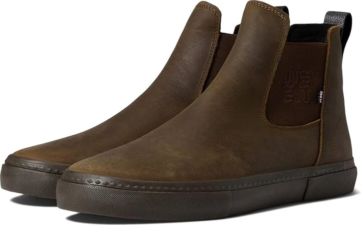 Globe Dover II Men's Skate Shoes Dark Brown/Wasted Talent : 7 D - Medium, Leather
