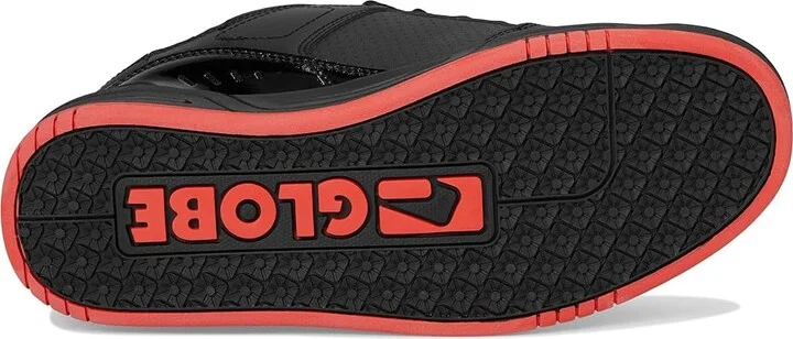 Globe Fusion Men's Skate Shoes Black/Red : 12 D - Medium, Leather/Synthetic - Image 3