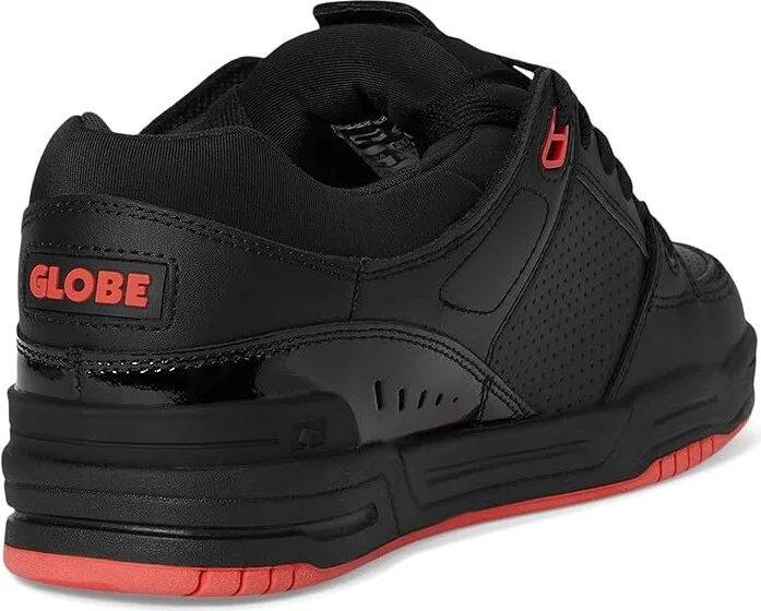 Globe Fusion Men's Skate Shoes Black/Red : 12 D - Medium, Leather/Synthetic - Image 4