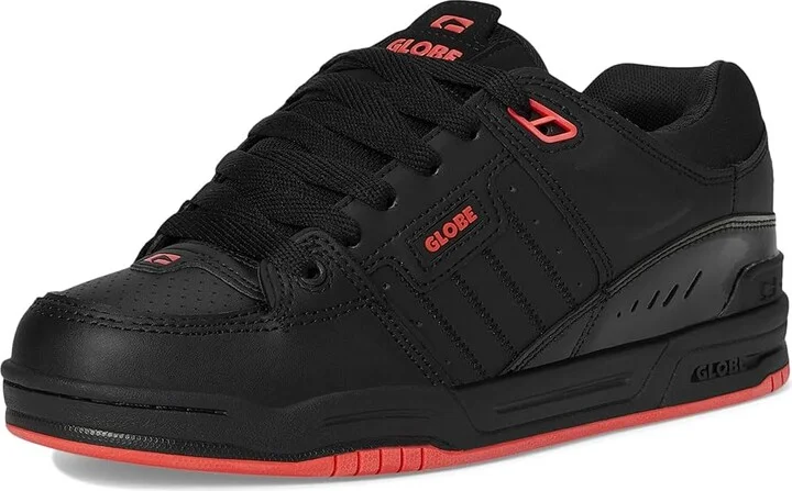 Globe Fusion Men's Skate Shoes Black/Red : 12 D - Medium, Leather/Synthetic - Image 5