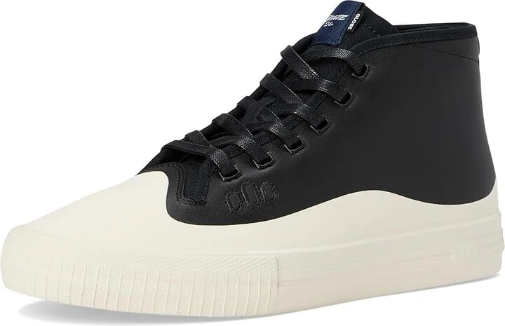 Globe Gillette Mid Men's Shoes Cream/Black : 9 D - Medium, Canvas/Leather - Image 10
