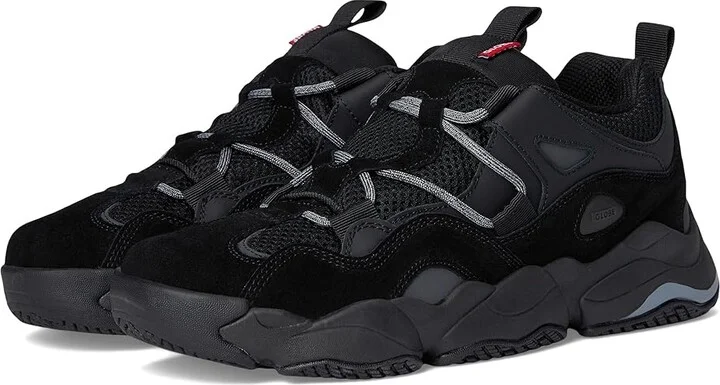 Globe Option Evo Men's Skate Shoes Black/Phantom : 7 D - Medium, Leather/Mesh