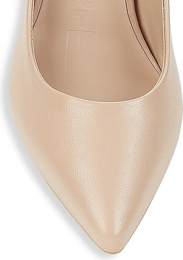 Glora Point Toe Leather Pumps - Image 5