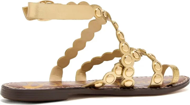 Gloria ankle-strap studded sandals - Image 3
