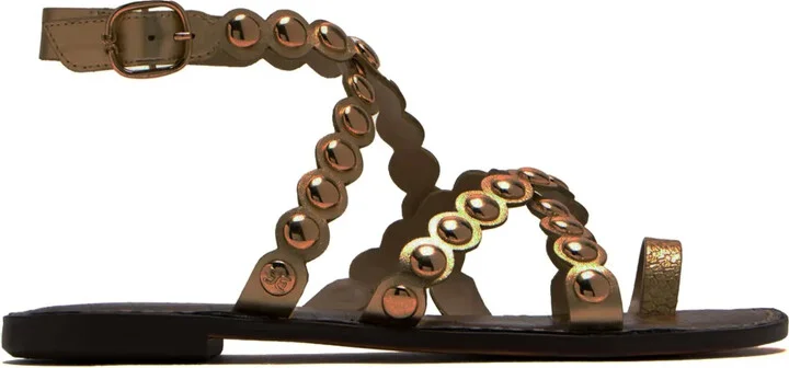 Gloria ankle-strap studded sandals