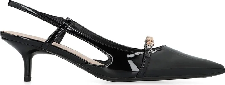 Gloria Patent Leather Slingback Pumps - Image 2