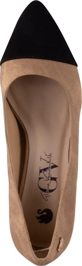 Gloria Vanderbilt Women's Brigitte Slip On Pumps - Natural/Black - Image 4