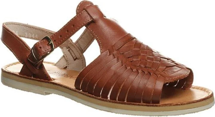 Gloria Womens Leather Woven Huarache Sandals