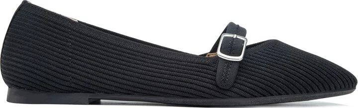 Glory Rib Knit Mary Jane Flat - Image 4