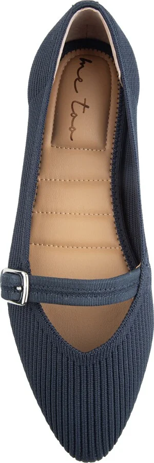 Glory Rib Knit Mary Jane Flat - Image 11