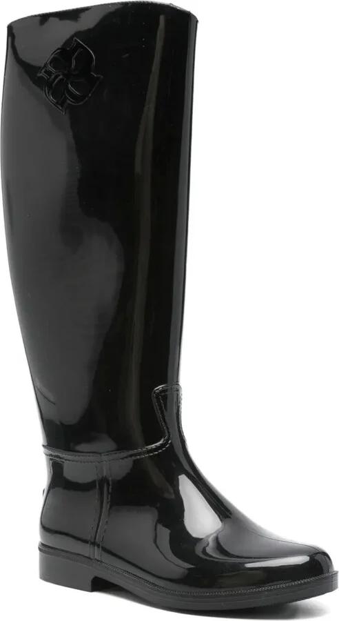 Gloss-Finish Knee-High Boots - Image 2