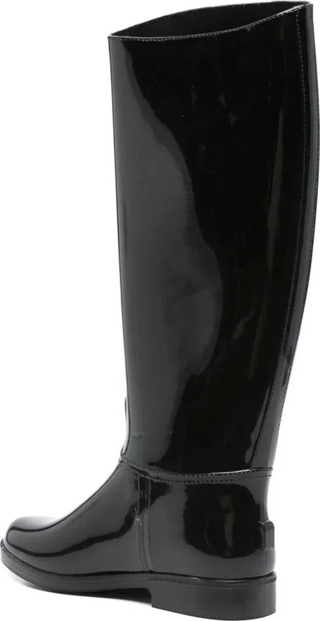Gloss-Finish Knee-High Boots - Image 3