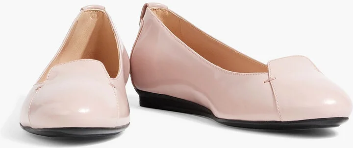 Glossed-leather ballet flats - Image 2