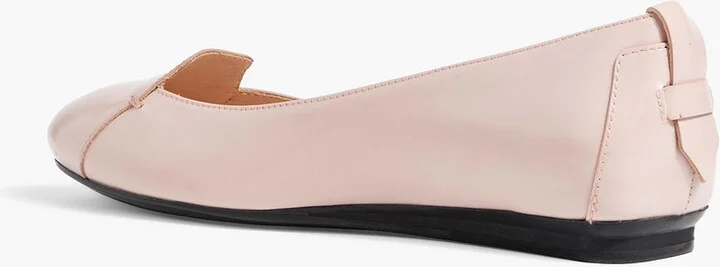 Glossed-leather ballet flats - Image 3