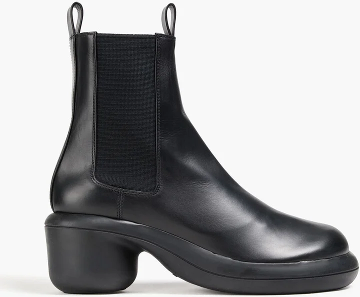 Glossed-leather Chelsea boots