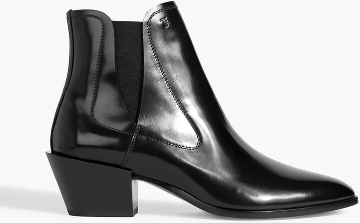 Glossed-leather Chelsea boots