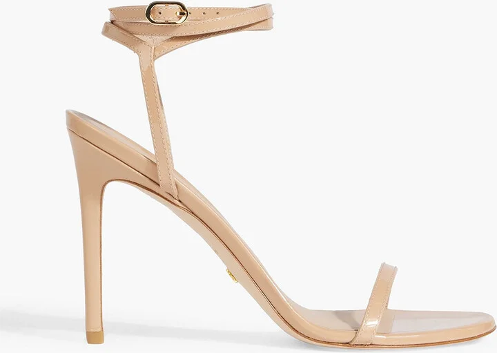 Glossed sandals