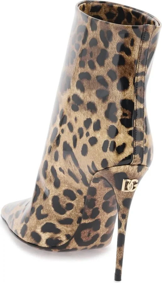 Glossy Leather Ankle Boots - Image 3