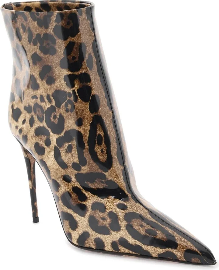 Glossy Leather Ankle Boots - Image 4