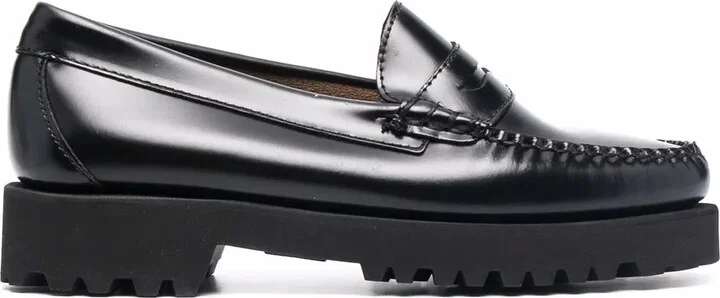 Glossy Leather Loafers