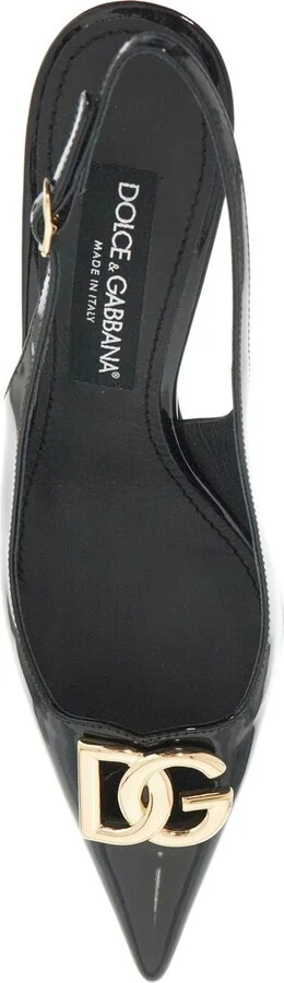 Glossy Leather Slingback Dã© - Image 2