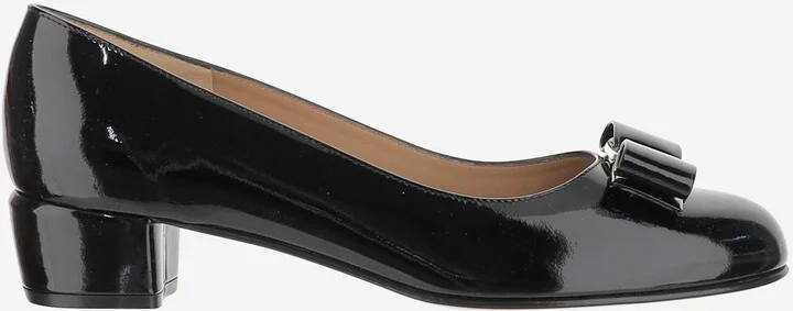 Glossy Leather Vara Décolleté