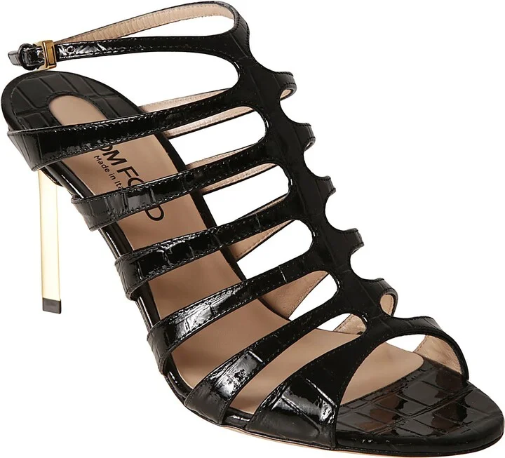 Glossy Stamped Sandals - Image 2