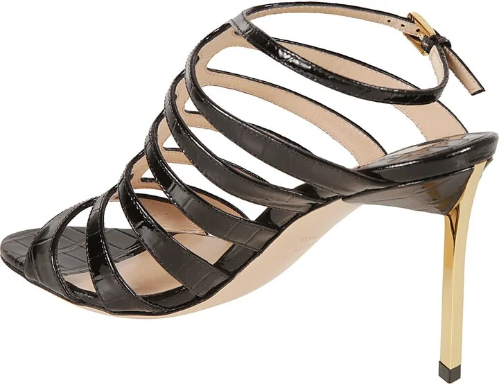 Glossy Stamped Sandals - Image 3