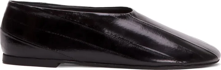 Glove eel-skin slippers