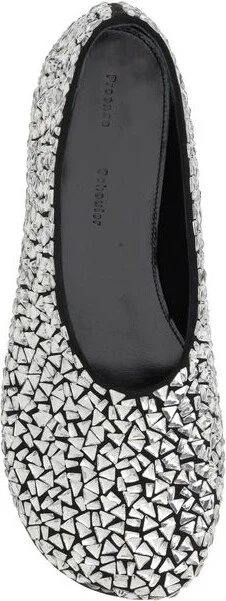 Glove Embellished Women's Ballerinas - Image 4