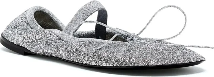 Glove glitter ballet flats - Image 2
