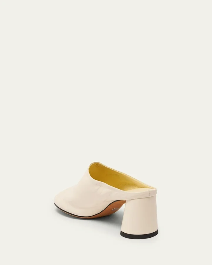 Glove Lambskin Block-Heel Mules - Image 2