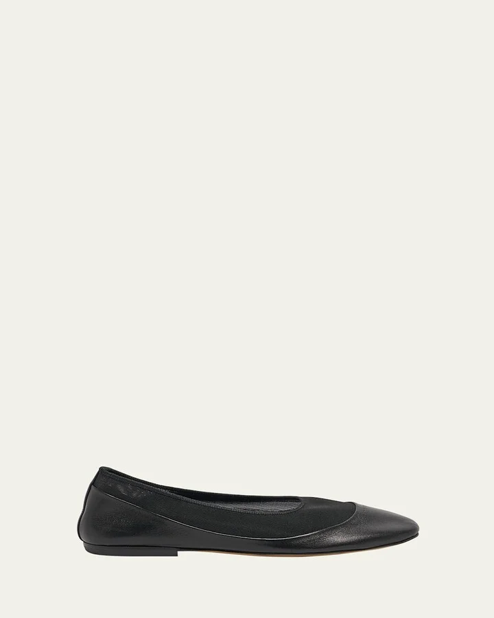 Glove Lambskin Leather Ballerina Flats