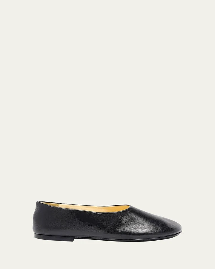 Glove Lambskin Leather Ballerina Flats