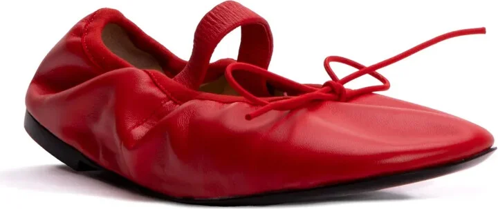 Glove leather ballerina shoes - Image 2