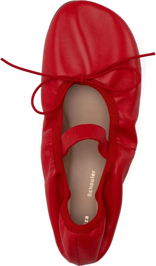 Glove leather ballerina shoes - Image 4