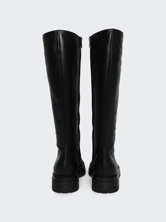 Glove Leather Moto Boots