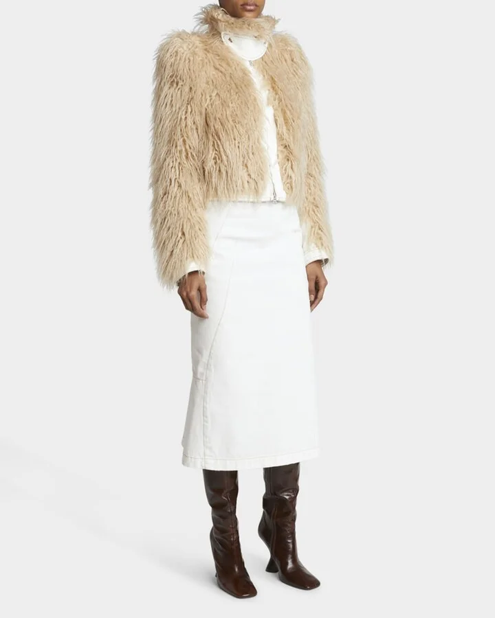 Glove Leather Wedge Knee Boots - Image 2