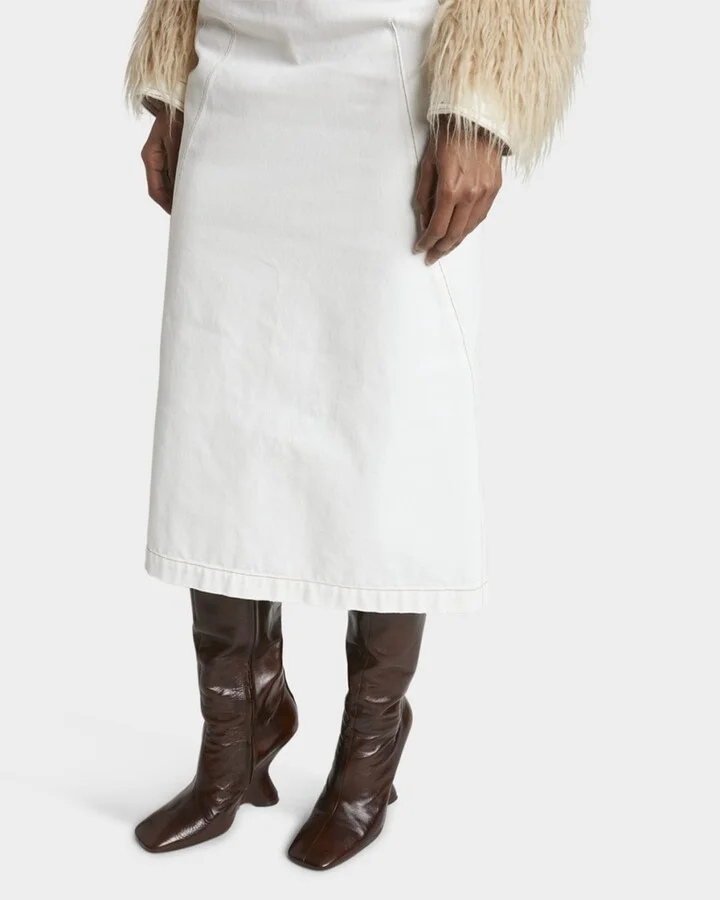 Glove Leather Wedge Knee Boots - Image 8