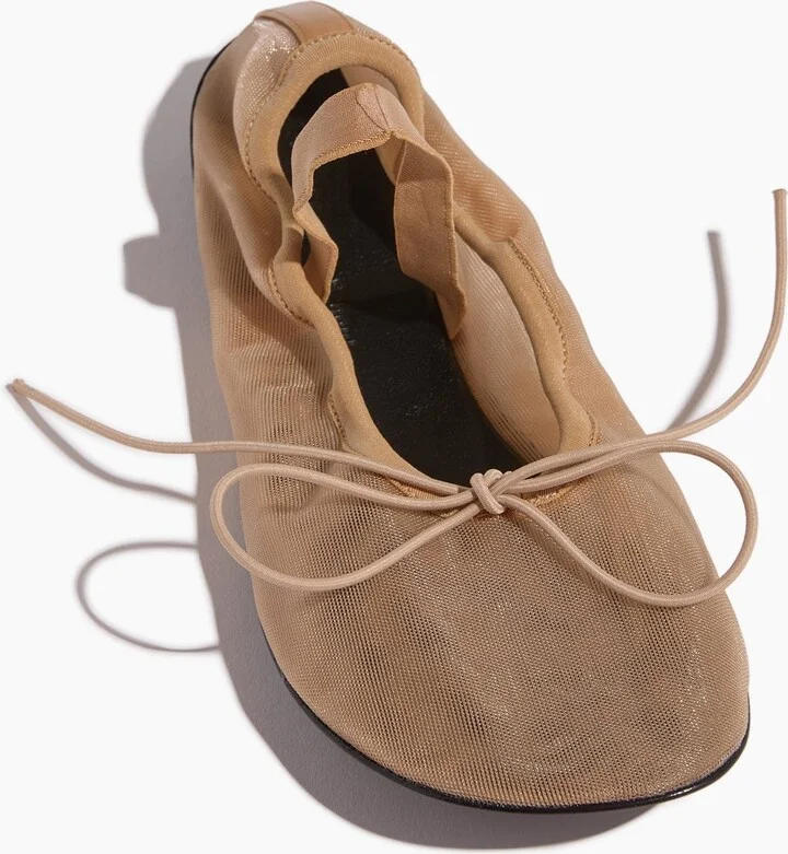 Glove Mary Jane Ballet Flats in Sand - Image 4