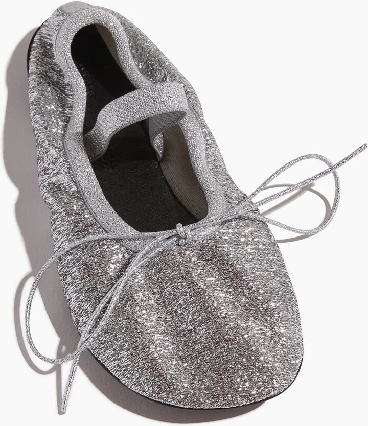 Glove Mary Jane Ballet Flats in Silver - Image 4