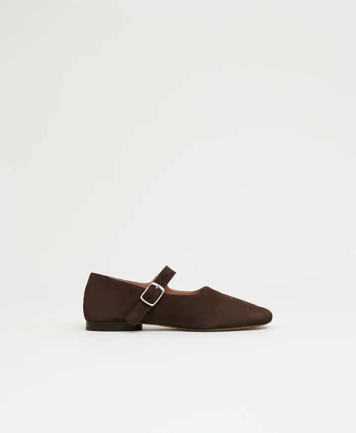 Glove Mary Jane - Espresso Suede
