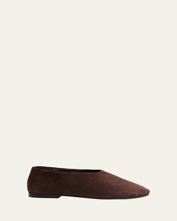 Glove Suede Ballerina Flats