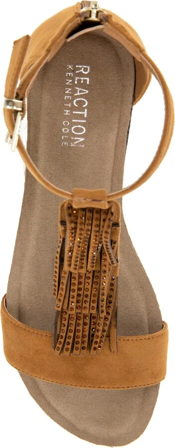 Glytoni Fringe T-Strap Sandal - Image 6