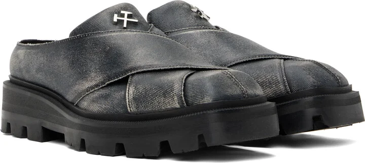 GmbH Black Bassim Crossover Slip-on Loafers - Image 4