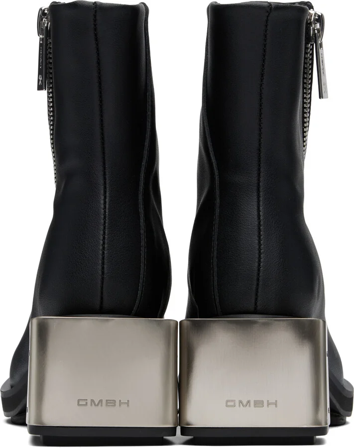 GmbH Black Ergonomic Riding Ankle Boots - Image 2