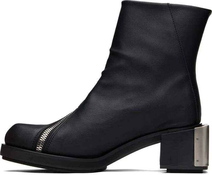 GmbH Black Ergonomic Riding Ankle Boots - Image 3